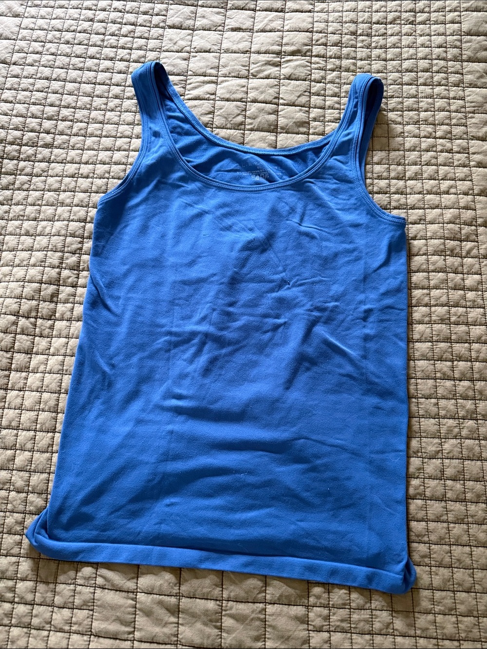 Elie Tahari Bright Blue Scoop Neck Tank Top